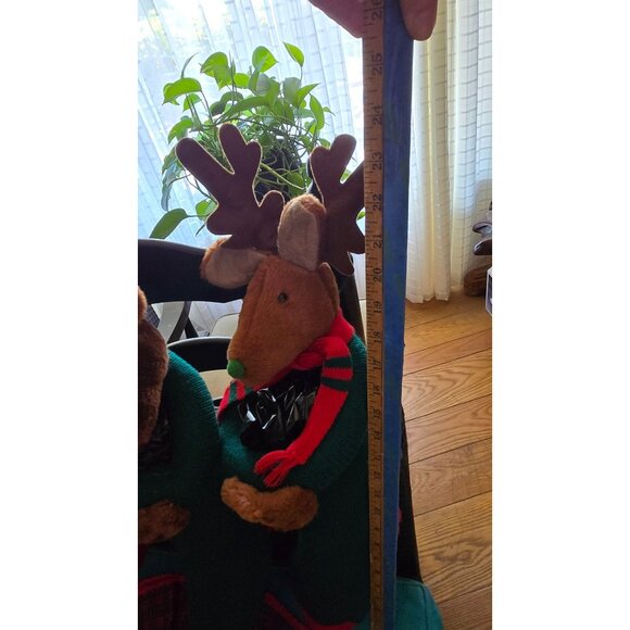 Vintage Large Teddy Bear Wreath AND 3 Stockings All Handmade, Read Description - Picture 10 of 16